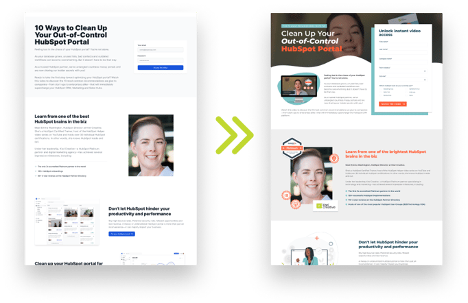 Wireframe vs. Design